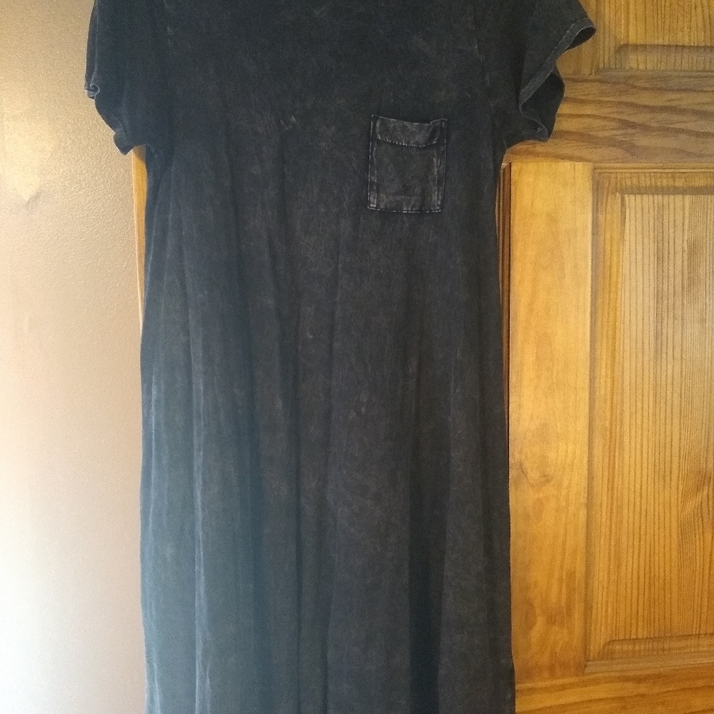 Lularoe Carly Black Acid Wash
